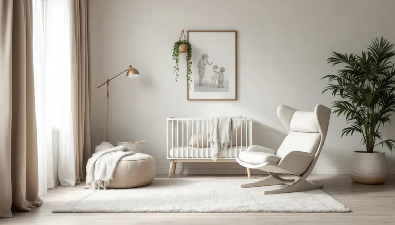 préparer un espace de vie pour l'arrivée de bébé dans la maison.