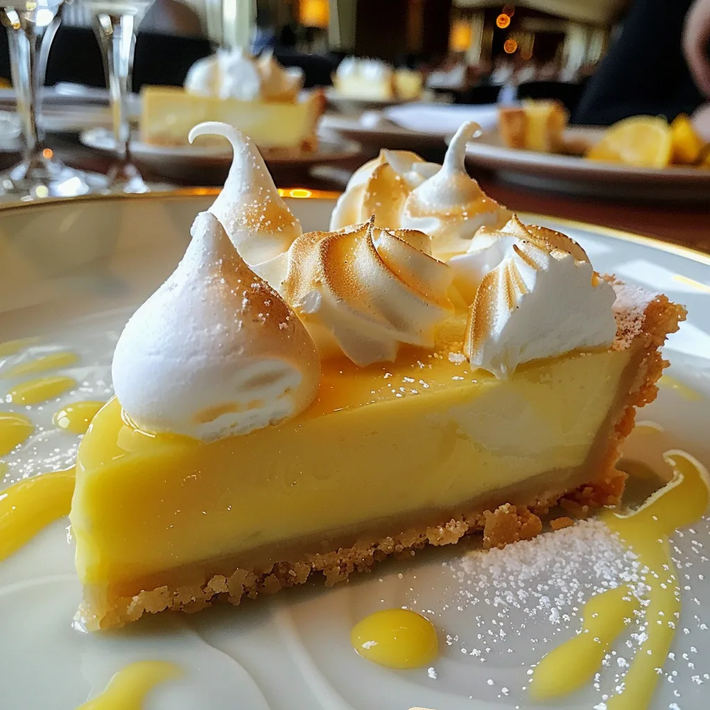 tarte au citron meringuée pour femme enceinte